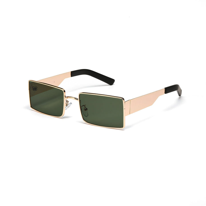 Ladies stylish rectangular sunglasses with modern metal frame Kalsten