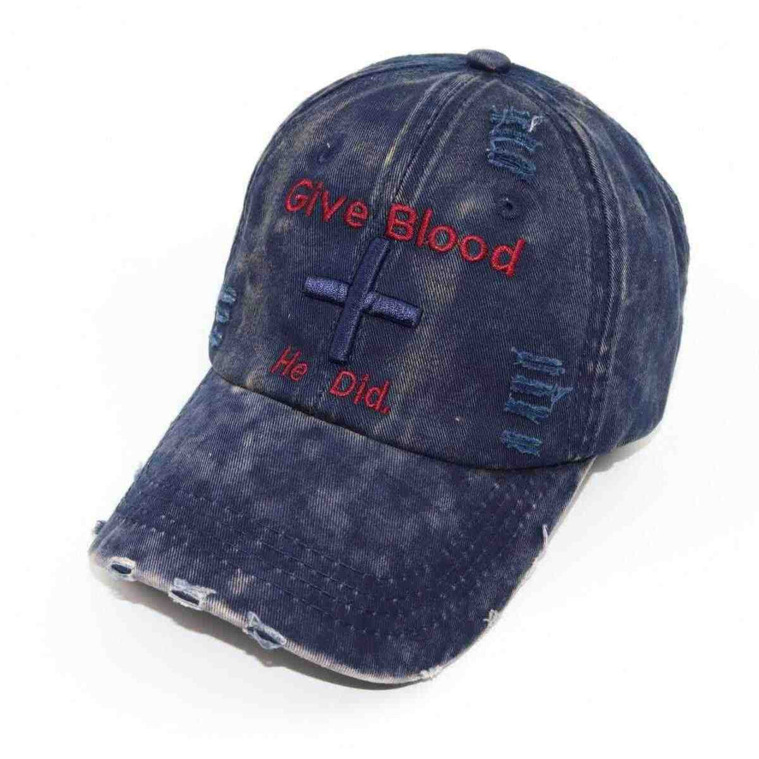 Women's Distressed Graphic Baseball Cap with Inspirational Message Kalsten