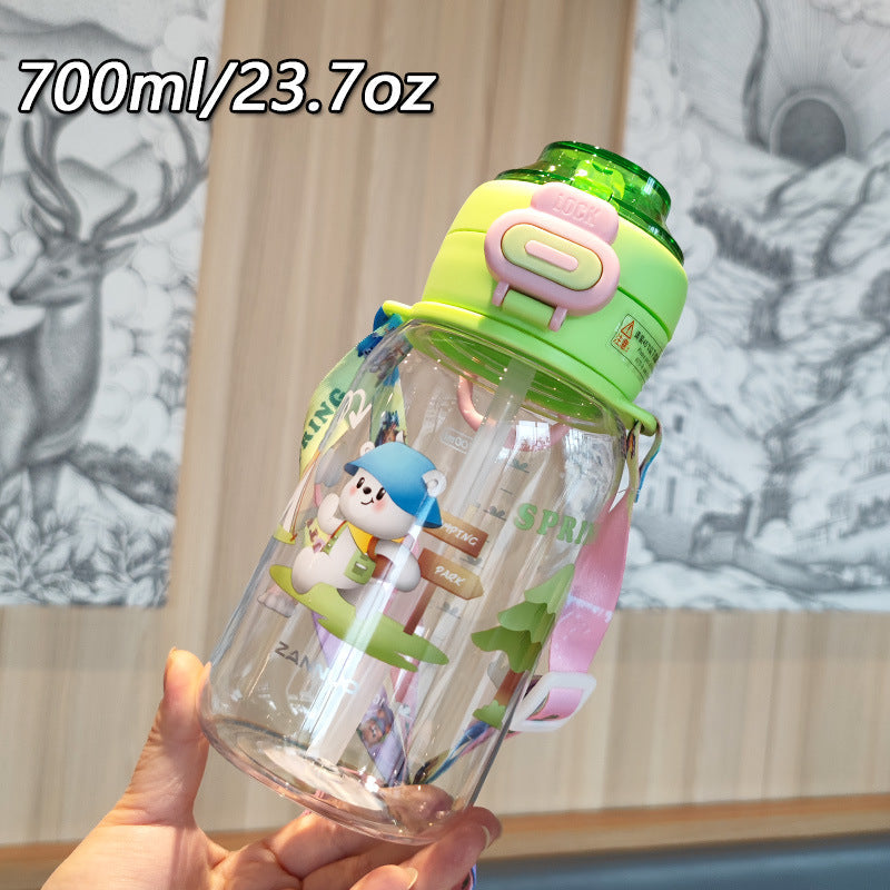 Women's creative water bottle with secure locking mechanism Kalsten