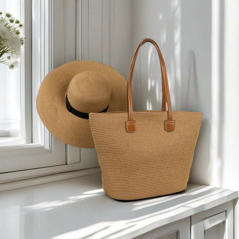Beach bag with colorful stripes Kalsten