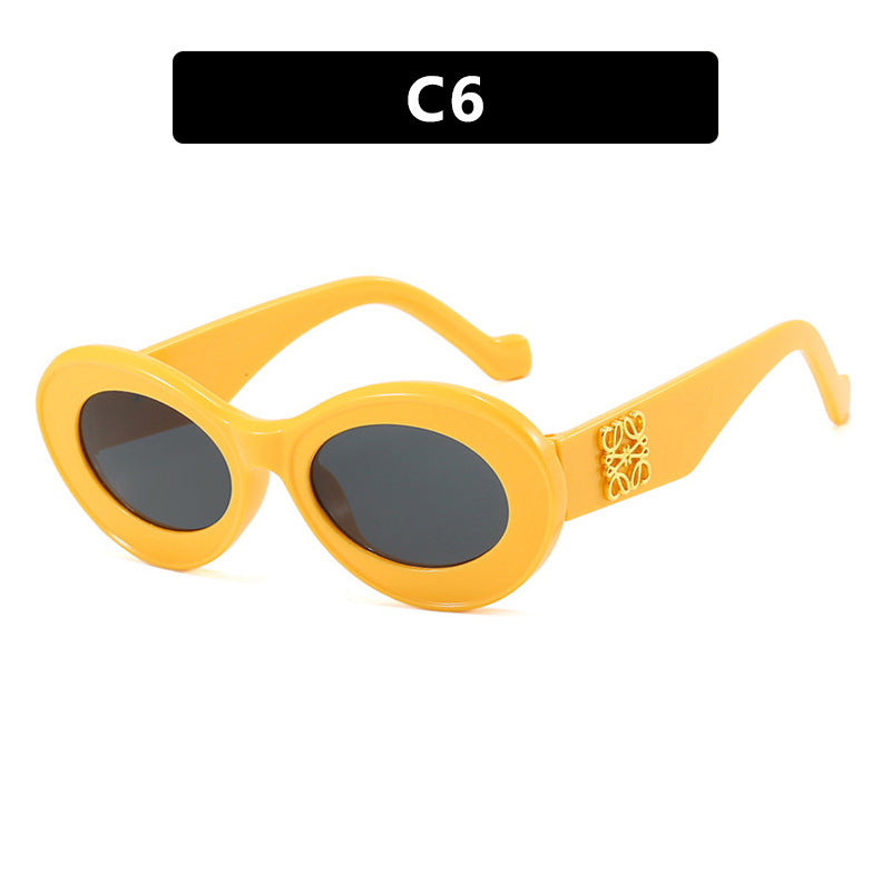 Ladies elegant curved sunglasses Kalsten