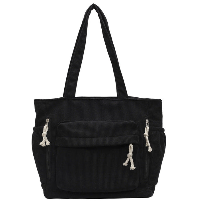 Textured Multi-Pocket Tote Bag Kalsten
