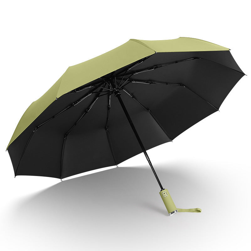 Women's Automatic UV Protection Folding Umbrella with Ergonomic Handle Kalsten