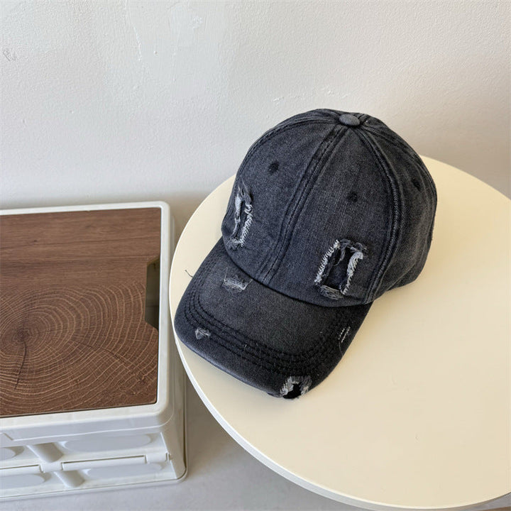 Men's Distressed Denim Baseball Cap Kalsten 1783921899