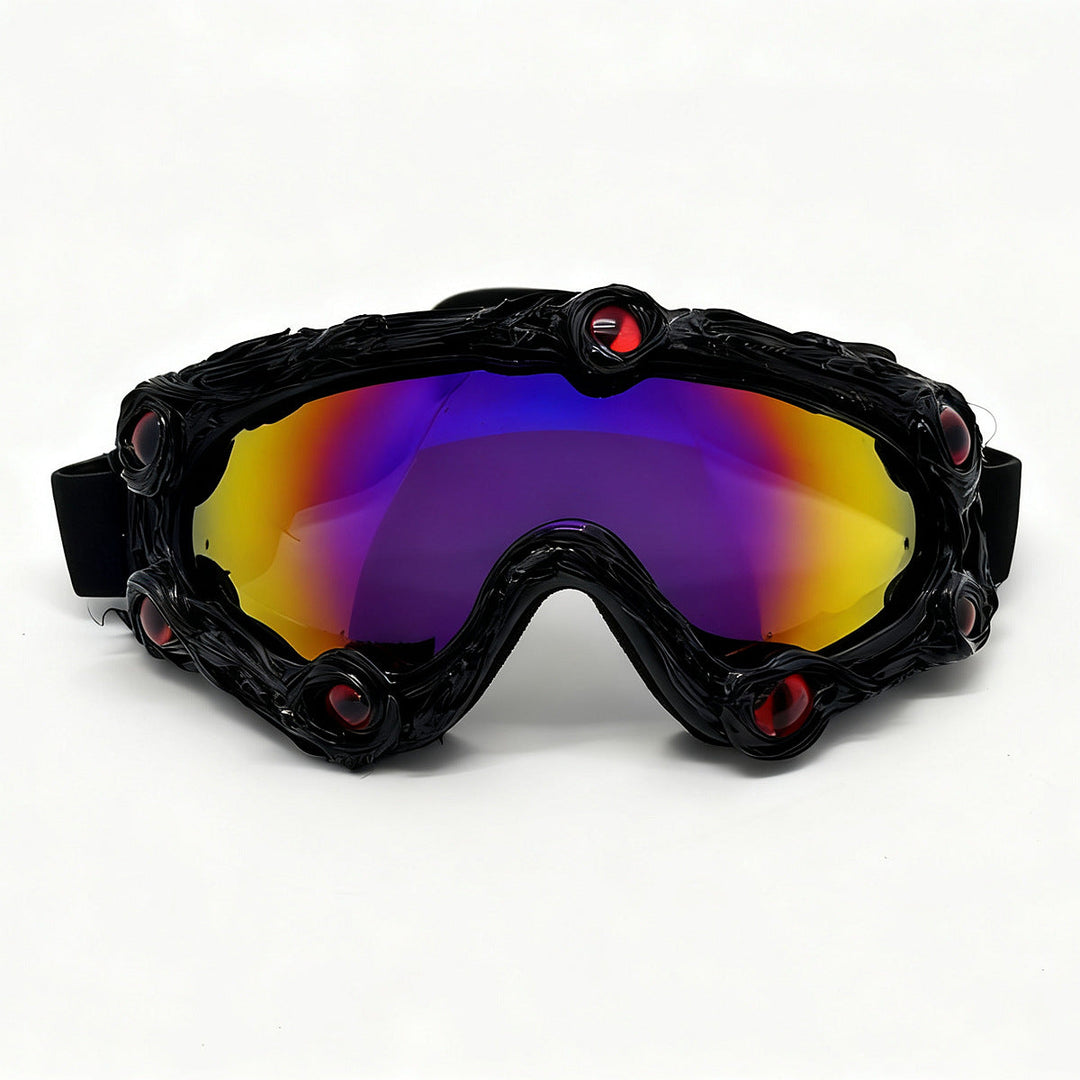 Women's ski goggles in a futuristic design with decorative details Kalsten