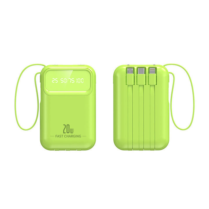 Compact power bank with integrated fast charging ports Kalsten