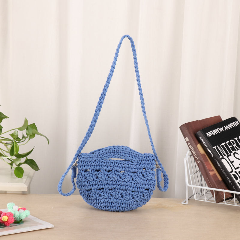 Handcrafted shoulder bag with unique knit design Kalsten