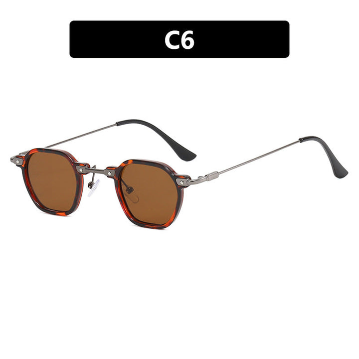 Ladies stylish sunglasses with unique hexagonal shape and sturdy frame Kalsten