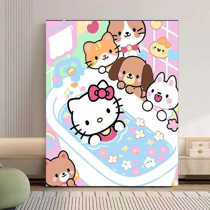 Cute Character Bath Time Wall Art Kalsten