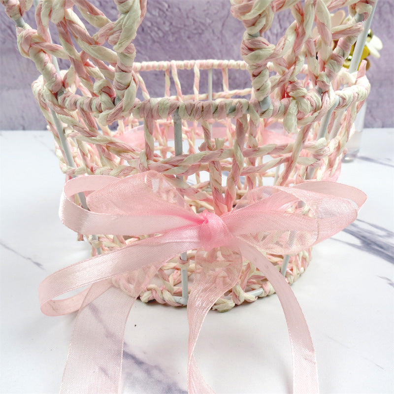Women's Decorative Basket with Bow Accent Kalsten