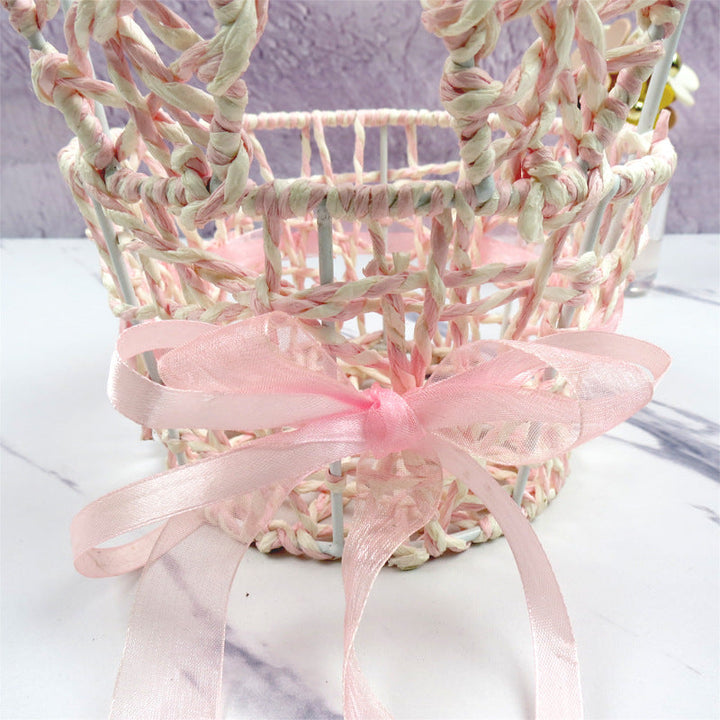 Women's Decorative Basket with Bow Accent Kalsten