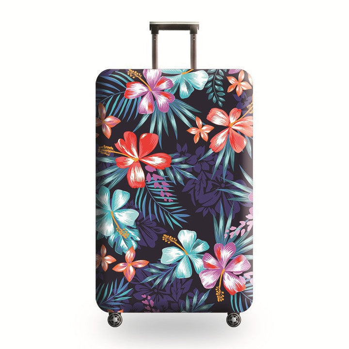 Unisex hard shell trolley with eye-catching marble print, telescopic handle and impact-resistant construction Kalsten