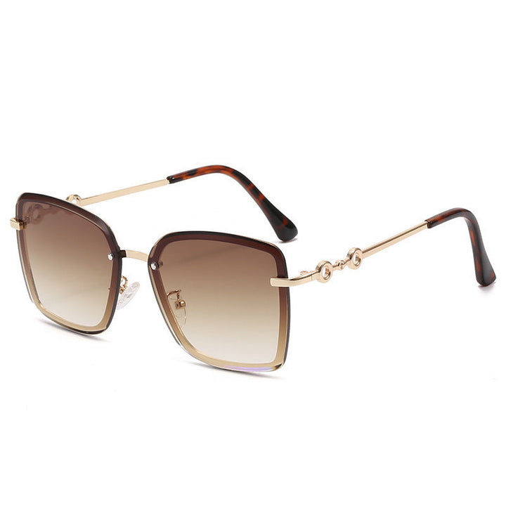 Women's square sunglasses with mirrored lenses and elegant detail Kalsten
