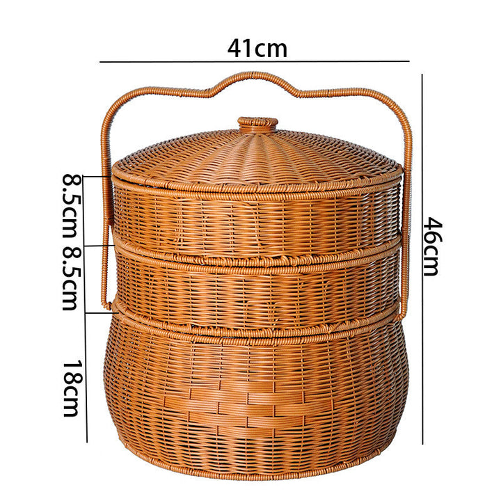 Ladies decorative laundry basket with lid and handle Kalsten
