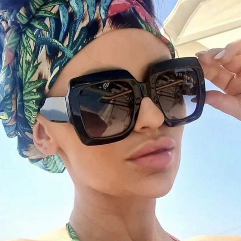Women's oversized square sunglasses with striking tortoiseshell design Kalsten
