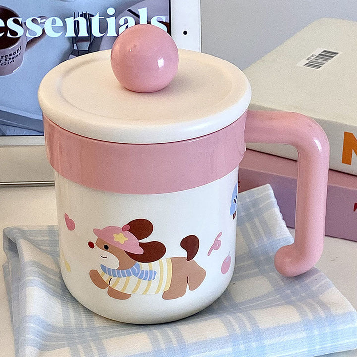 Coffee mug with playful dog design Kalsten