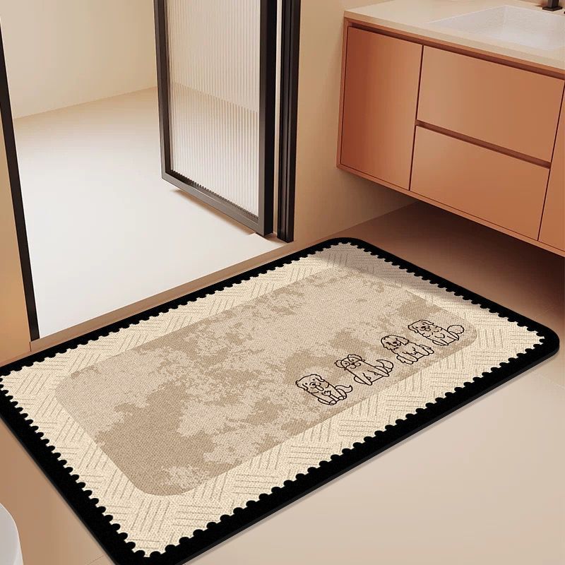 Cute Animal-Themed Bathroom Mat