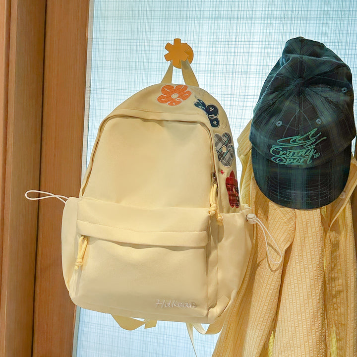 Floral Embellished Casual School Backpack