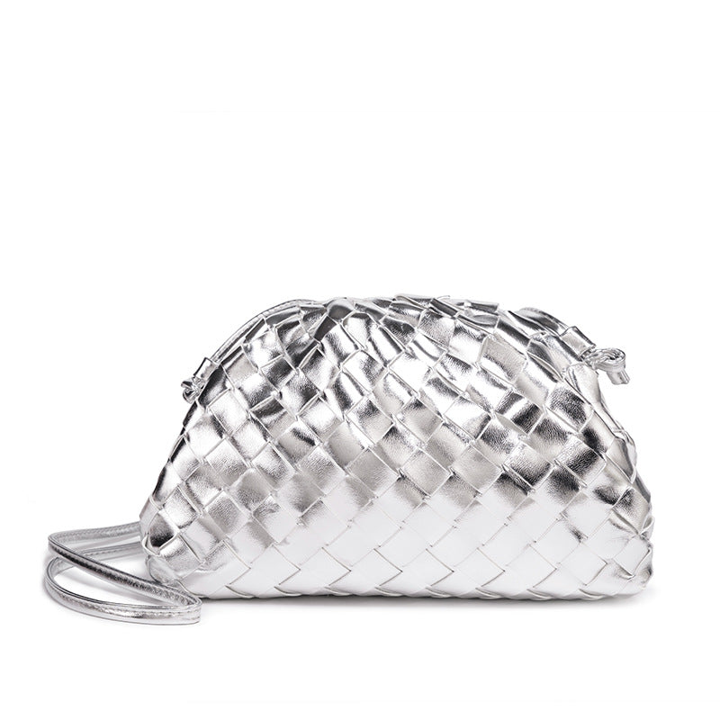 Textured Woven Handheld Clutch Acalora