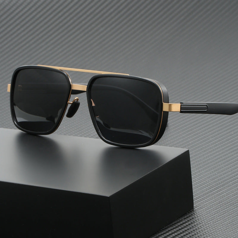 Ladies elegant square sunglasses with high-quality metal frame Kalsten