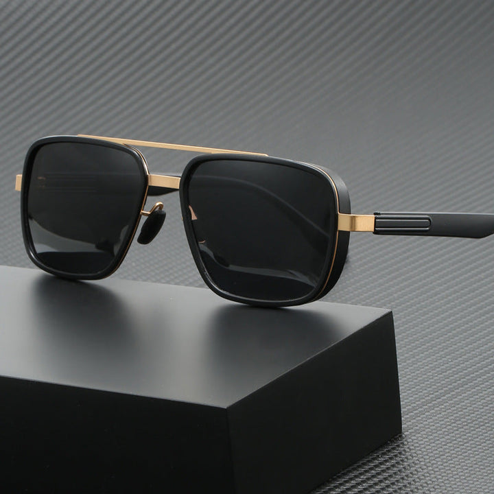 Ladies elegant square sunglasses with high-quality metal frame Kalsten