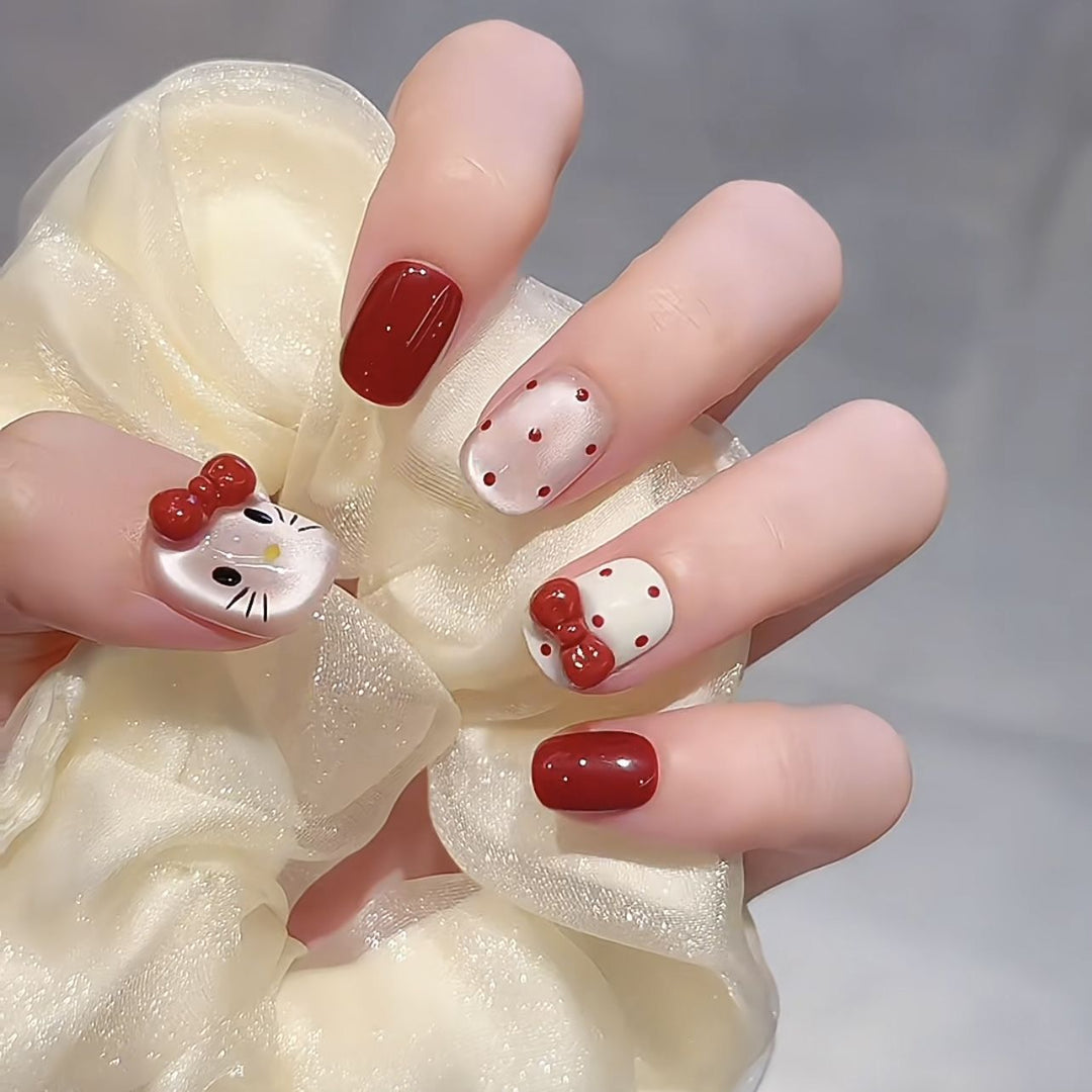 Whimsical Character-Themed Press-On Nail Set Kalsten