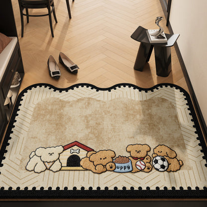 Decorative Dog-Themed Area Rug Acalora