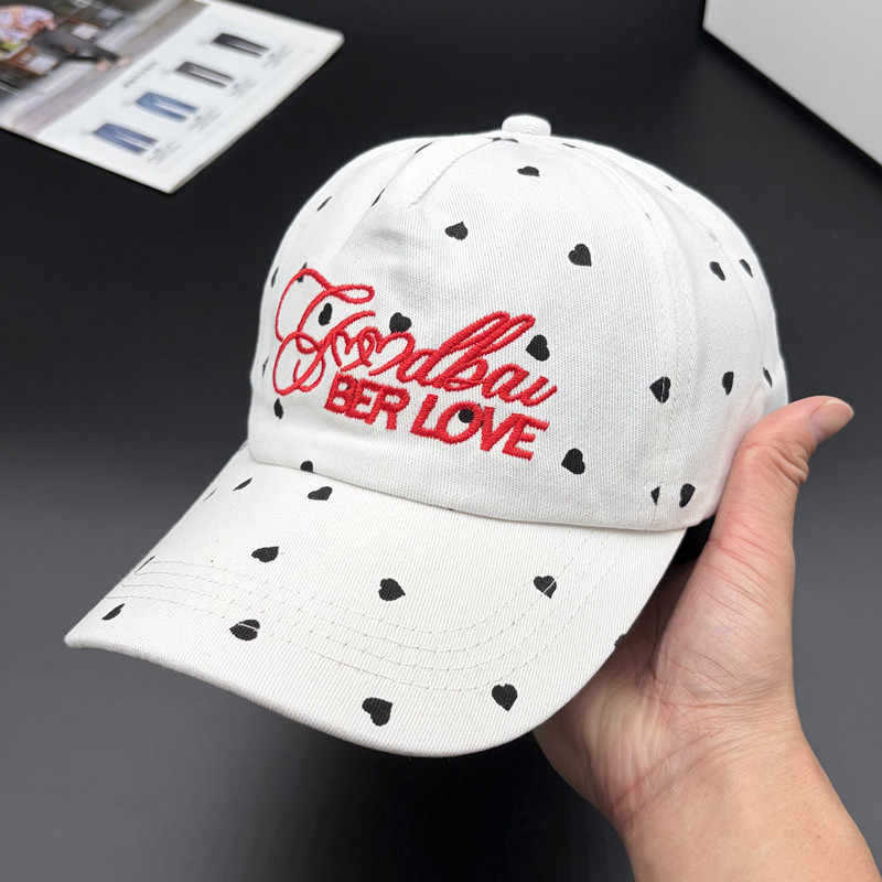 Women's Playful Heart-Patterned Adjustable Cap Kalsten