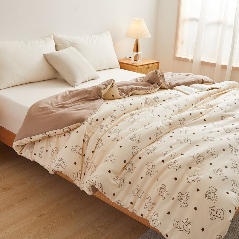 Women's cozy blanket with lovely bear pattern Kalsten