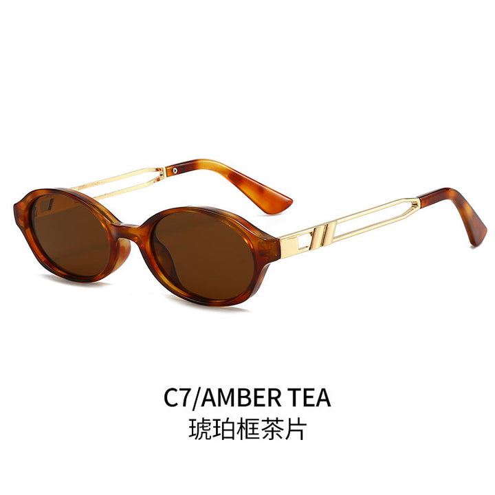 Women Elegant Sunglasses in luxurious tortoiseshell design with golden metal accents Kalsten