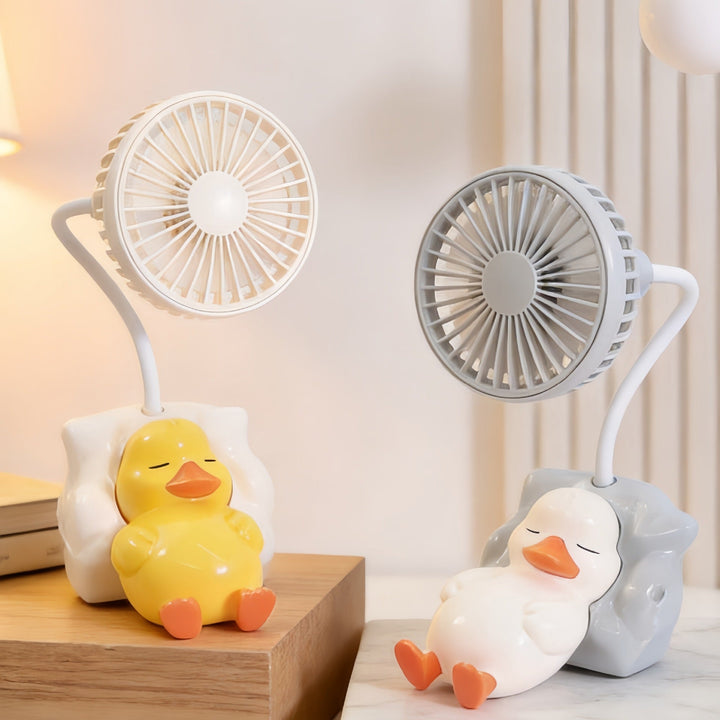 Ladies table fan in cute duck design Kalsten