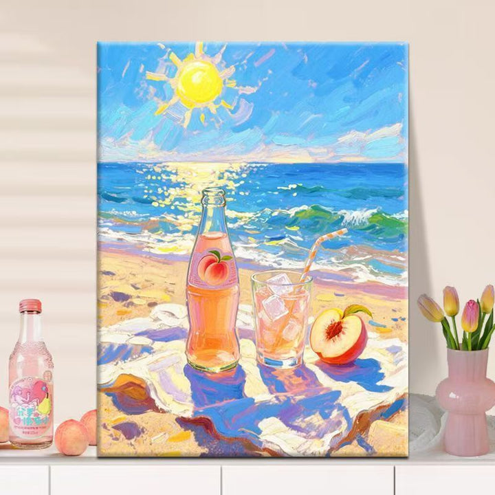 Vibrant Beach-Themed Canvas Art Kalsten