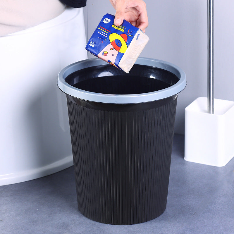 Ladies elegant and practical waste bin with ribbed surface Kalsten