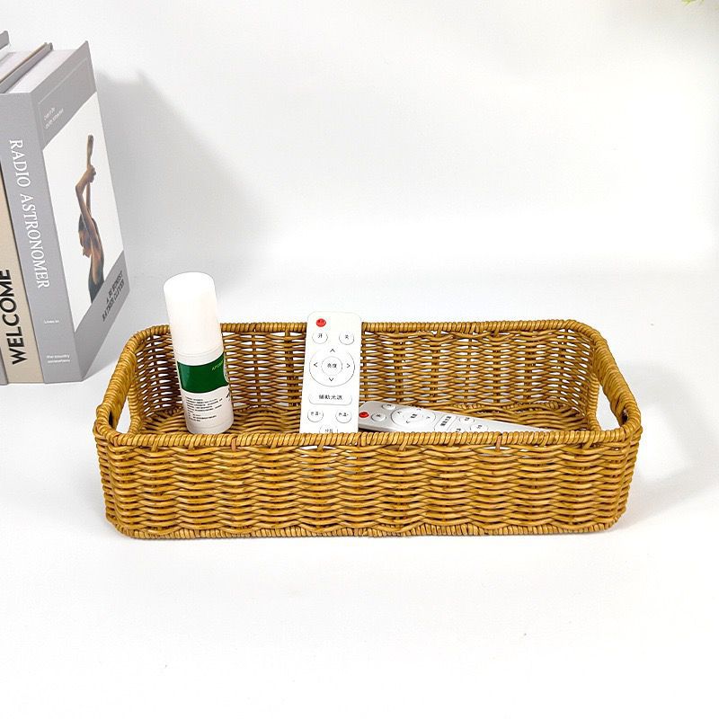 Unisex Rectangular Storage Basket Made of Woven Material Kalsten