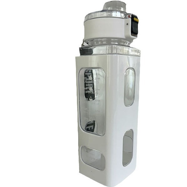 Women's water bottle with integrated time markers and straw Kalsten
