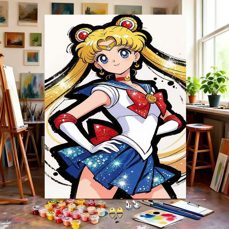 Illustrated Character Canvas Art Print Kalsten