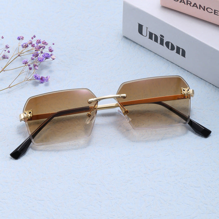 Women's fashionable square sunglasses with elegant metal frame Kalsten