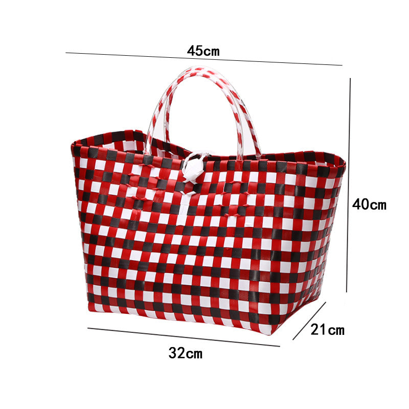 Large Capacity Woven Shopping Tote Kalsten