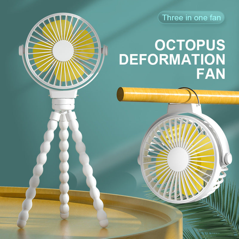 Unisex compact flexible hand and table fan with flexible tripod Kalsten