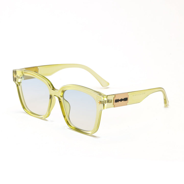 Women's fashionable square sunglasses with transparent frame Kalsten
