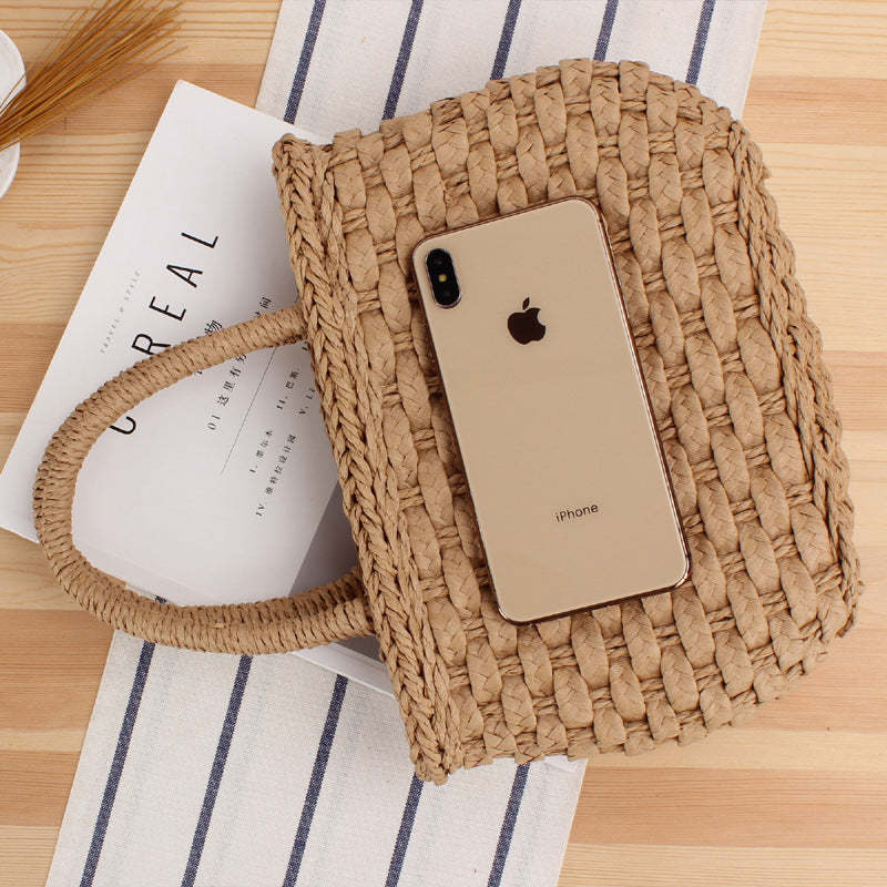 Braided tote bag with playful tassel detail Kalsten