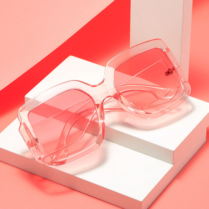 Women modern square sunglasses with mirror lenses Kalsten