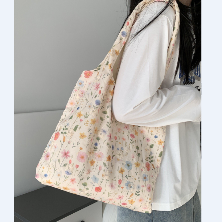 Eco-Friendly Tote Bag With Floral Design Kalsten