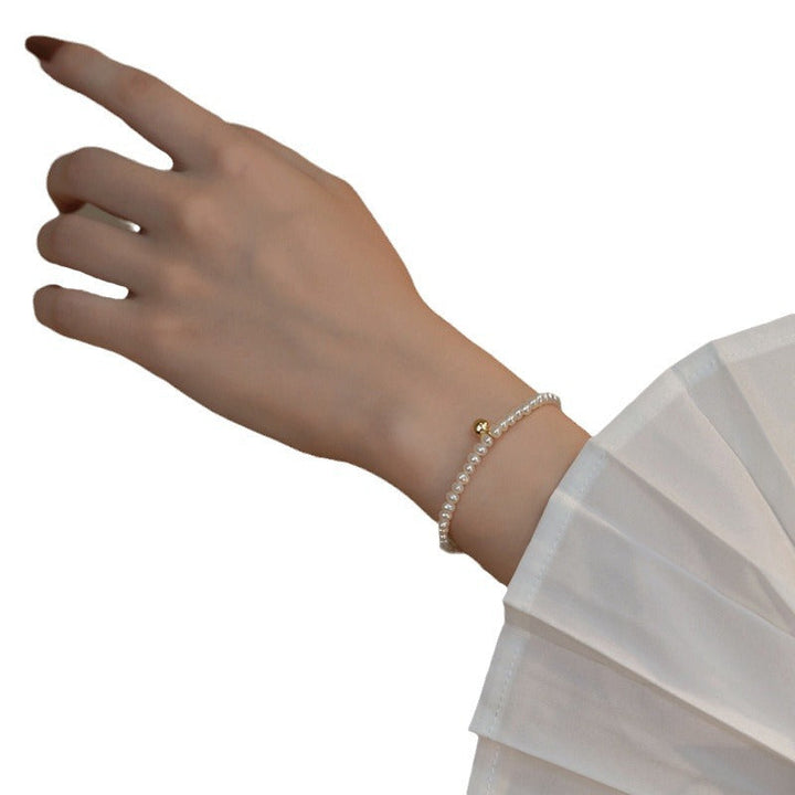 Pearl bracelet with fine gold accent Kalsten
