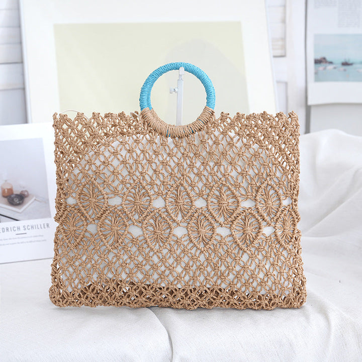 Macramé Tote Bag with Artistic Designs Kalsten