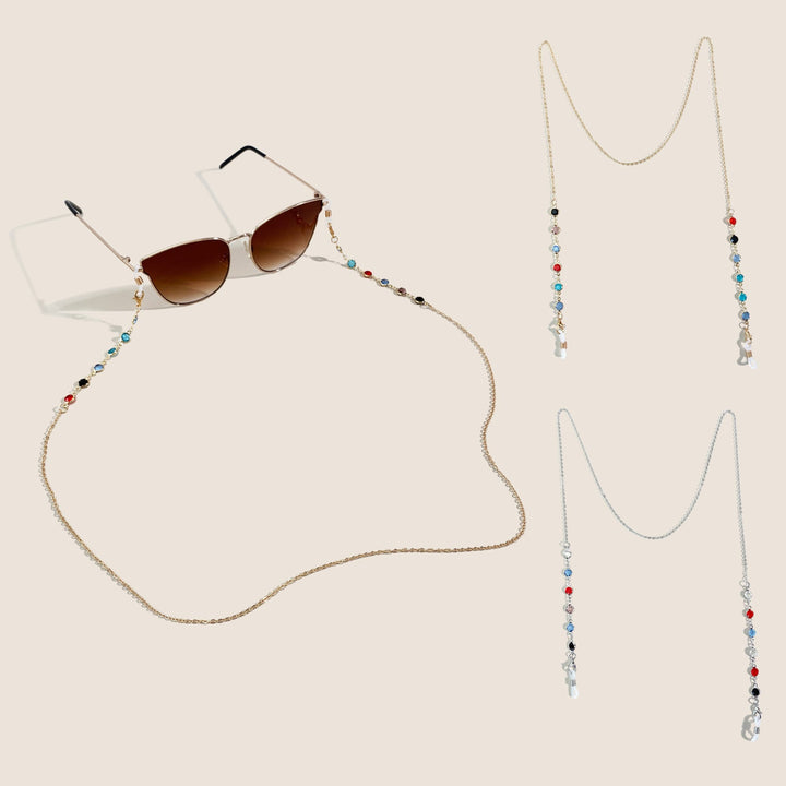 Decorative Colorful Crystal Eyewear Chain Kalsten