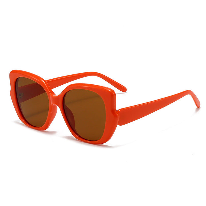 Women's oversized fashionable sunglasses with curved frame Kalsten