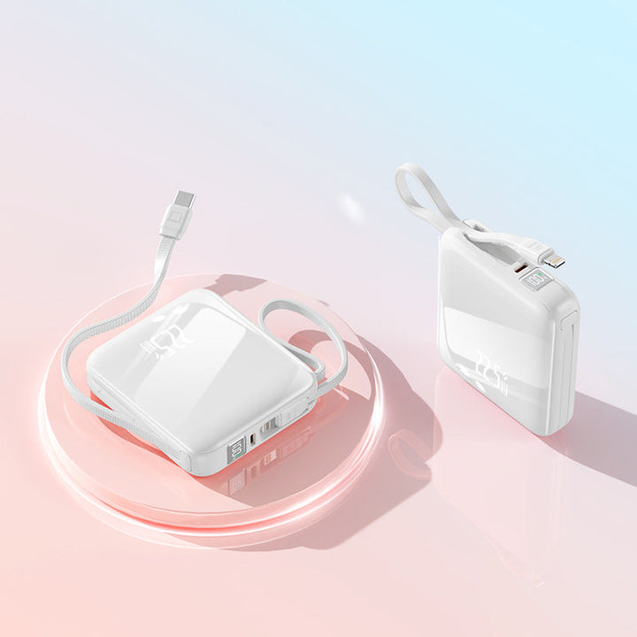 Portable power bank with integrated cable management and intelligent fast charging function Kalsten