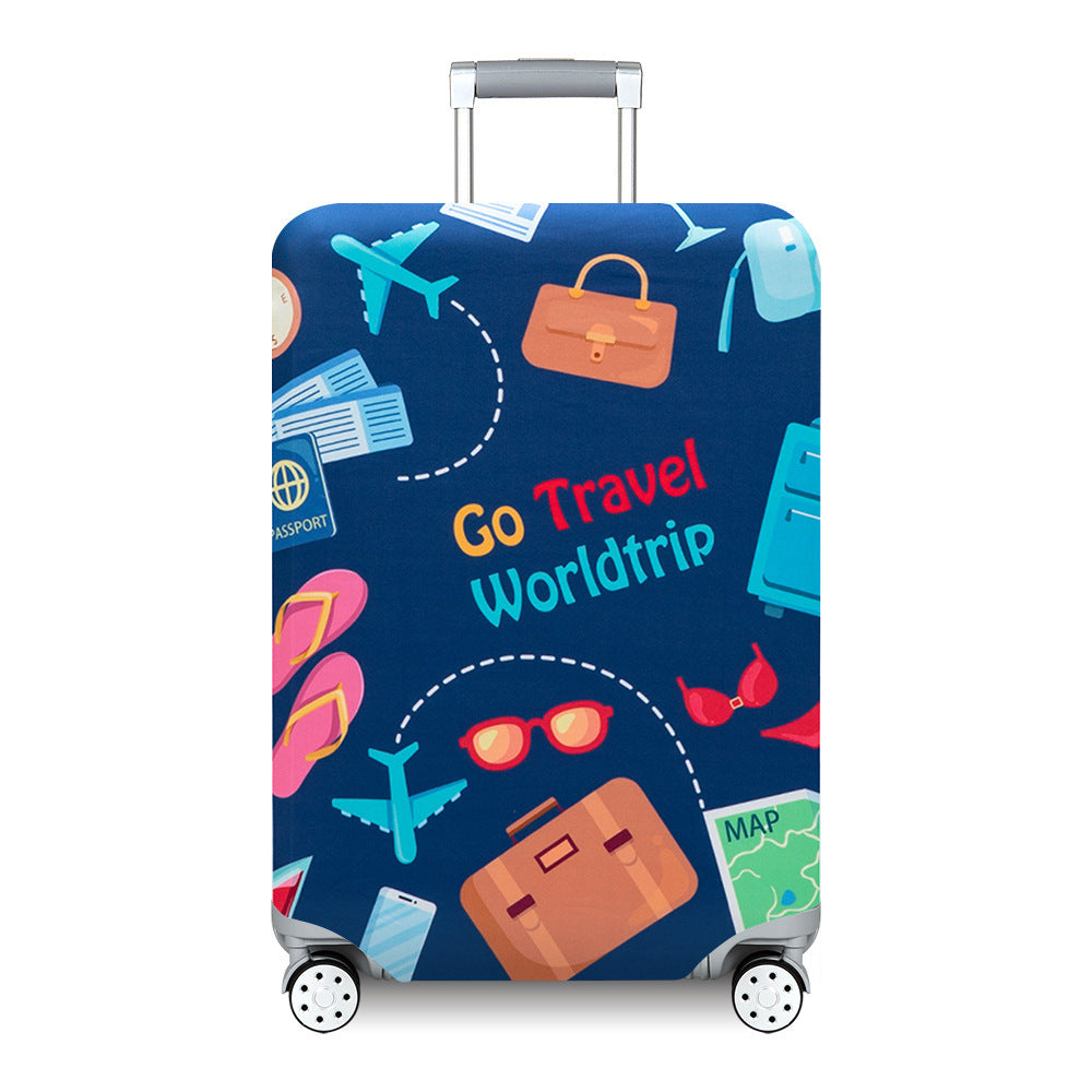 Unisex nan Kids Luggage Cover for Hard Shell Suitcases with Fun Space Design made of Elastic Polyester-Spandex Kalsten