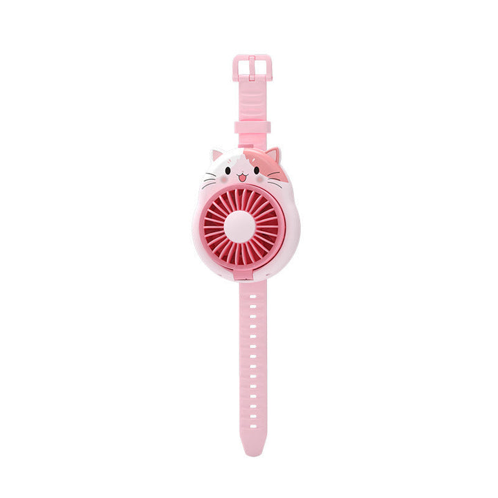Unisex Portable Hand Fan in Cute Cat Design Kalsten